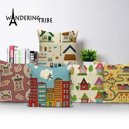 Pillow Nordic Home Decor Covers Sofa Decorative S 45 Cartoon Housewares Throw Custom Flax Pillows