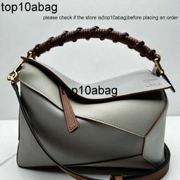 puzzles high-end designer Geometric Bag loewebag Wrist Woven Wallet 1 1 Top calfskin crossbody bag