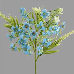Decorative Flowers 1Pc Simulated Lilac Flower Artificial Silk Realistic Fake Plant For Wedding Decoration Home Garden