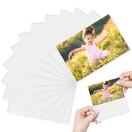 Frames 12Pcs Magnetic Picture 4x6 Inch Po Pocket With White Border Reusable Sign Holder Clear PVC