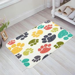 Carpets Colourful Dog Print Floor Mat Entrance Door Living Room Kitchen Rug Non-Slip Carpet Bathroom Doormat Home Decor
