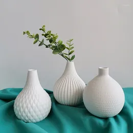 Vases Ceramic Vase Flower Pot Minimalism Style For Modern Table Shelf Home Decor Fit Bedroom Kitchen Living Room Interior Office