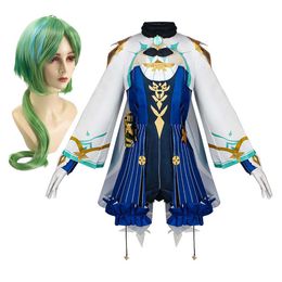 Game Genshin Impact Sucrose Cosplay Costume Uniform Full Set With Wig