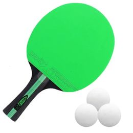 1PC Professional Table Tennis Racket PingPong Set Pimplesin Rubber Hight Quality Blade Bat Paddle Pingpong Accessories 240511