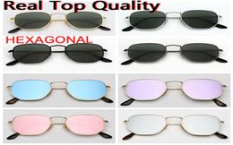 designer sunglasses hexagonal top quality for male female shades sun glasses with leather case and all retailing accessories1181951