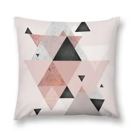 Pillow Geometric Compilation In Rose Gold And Blush Pink Throw Couch S Christmas Covers Pillowcase