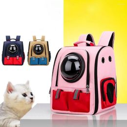 Cat Carriers Pet Carrying Bag Portable Fashion Breathable Large Capacity Outing Backpack For Small Dogs Cats Supplies