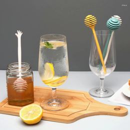 Baking Tools Honey Stick Plastic Jar Spoons Stirrer Honeycomb Jam Dispenser For Home Kitchen Wedding Party Favours