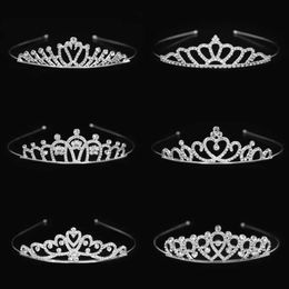 Haarzubehör schöne niedliche Kinder Prinzessin Tiaras und Kronen Kristall Stirnband Brautkronen Hochzeitsfeier Hair Accessoires Mädchen Mode Schmuck