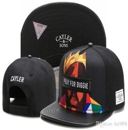 Brand Sons PRAY FOR BIGGIE leather snapback hats gorras bones for men women adult sports hip hop street outdoor sun baseb5953589