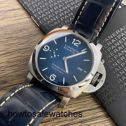 Diving Wrist Watch Panerai LUMINOR Series Swiss Men's Watch Automatic Mechanical Luxury Watch Sports Tough Man Watch 44mm Large Diameter PAM01313