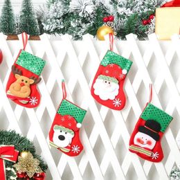Party Decoration Christmas Decorations Stockings Small Sized Ornaments Gift & Candy Bag Tree Hanging Decor