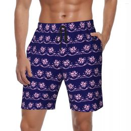 Men's Shorts Summer Board Males Baroque Floral Sports Fitness Retro Bohemia Print Short Pants Hawaii Quick Drying Swim Trunks