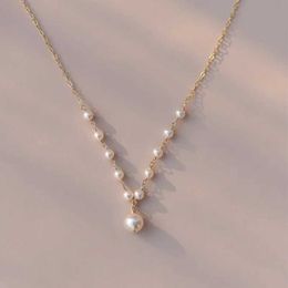 Pendant Necklaces Minar 2024 New Arrival Natural Freshwater Pearl Charm Necklaces for Women 14K Real Gold Plated Copper Chokers Casual Jewelry