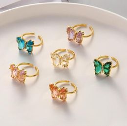 2020 Trendy Butterfly Light Luxury Fairy Air Forest Fashion Trend Versatile Ring Female 6BQ337523747763194