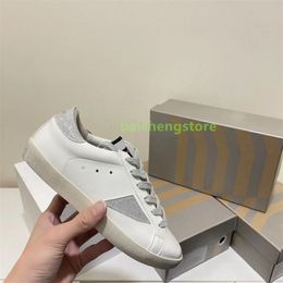 New release Italy Brand Women Sneakers Super Star Shoes luxury Golden Sequin Classic White Do-old Dirty Designer Man Casual Shoe 36-45 y5