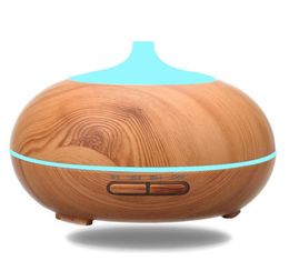 VVPEC 300ml Aroma Essential Oil Diffuser Ultrasonic Air Difuser Essential Humidifier with 7 Color Changing LED Y2004165894014