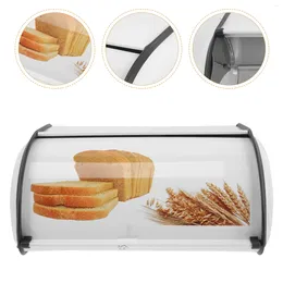 Plates Printed Bread Box Bin For Countertop Holder Kitchen Storage Container Bakery Boxes