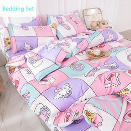 Bedding Sets Thickened Aloe Cotton Duvet Cover Beautiful Super King Size Quilt Bed Sheet Pillowcase Set