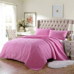 Bedding Sets 40Cotton Bed Cover For Set Quilt Bedspread King Size Blanket Pink Grey Pillowcase