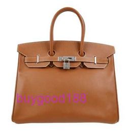 AAbirdkin Delicate Luxury Designer Totes Bag Brown Epsom 35 Handbag 27 s n Women's Handbag Crossbody Bag