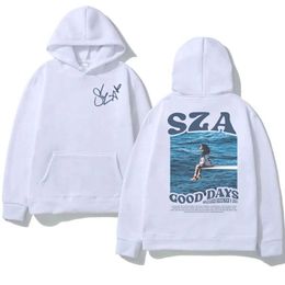 Mens Hoodies Sweatshirts SZA Music Album SOS Hoodies Spring and Autumn Mens Hoodies Casual Sports Shirts Hip Hop Street Clothing Retro Extra Large Unisex Hoodi