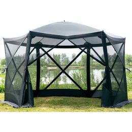 Tents and Shelters Roof Screen House Camping Tent 11.5 feet can accommodate 8-10 people portable with network roofQ240511