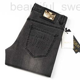Men's Jeans designer Summer thin CGIUI high-end boutique jeans for men, European slim fit straight leg pants, trendy brand live broadcast 8NTK
