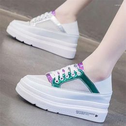 Casual Shoes Fashion Sneakers Women Genuine Leather Platform Wedge Trainers High Heel Sandals Oxfords Summer Lace Up Boots
