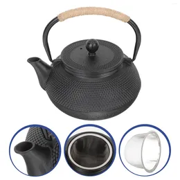 Dinnerware Sets Coffee Decor Japanese Office Cast Iron Teapot With Handle Small Decorative Teaware Grain