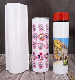 100pcs Lot Sublimation Accessory Shrink Wrap for Sublimation Bottles Heat Shrinkage Film for Thermal Transfer Tumbler Shrink Wrapp4872301