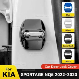 Other Interior Car Door Lock Decoration Protection Cover Flags Emblem Stainless Steel Case For KIA SPORTAGE NQ5 2022 2023 Auto Accessories T240509