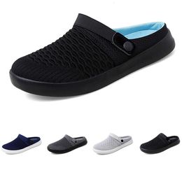 2024 Slippers for Men Women Solid Color Hots Low Soft Black White Clear Multis Walking Mens Womens Shoes Trainers GAI-8D5