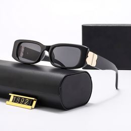 Designer Shades Sunglasses Women Square Small Size Frames Eyeglasses UV400 Sun Protection Driving Glasses with Box
