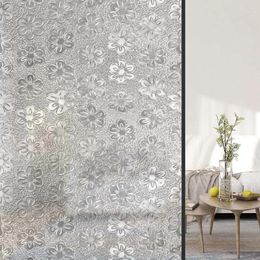 Window Stickers Floral PVC Films Stained Glass Home Decor Electrostatic Adsorption Decorative