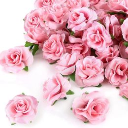 Decorative Flowers 10/20pcs Artificial Silk Cream Rose S Christmas Wedding Bridal Bouquet Wall Diy Home Garden Festival Decoration