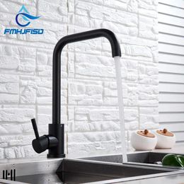 Kitchen Faucets FMHJFIISD 360 Rotation Folding Brushed Nickel Gold Black Faucet Stainless Steel Lead Free Bathroom Sink Mixer Tap