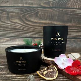 Scented Candle Lavender/Velvet Rose Black Cup Size Cup Aromatherapy Candle Bedroom Aroma Candle Hand Gift Smokeless Soybean Wax Candle WX