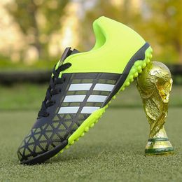 Scarpe da calcio per bambini e giovani studenti, concorrenza e scarpe da allenamento per ragazzi e ragazze, unghie lunghe AG, erba artificiale per uomini