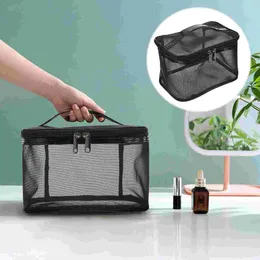 Storage Bags Travel Clear Toiletry Bag Mesh Toiletries Organiser Skin Care Makeup