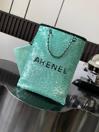 Totes 2024 High quality handmade new sequin bag 10A High quality designer bag Luxury shoulder bag Wallet Fashion brand women's bag Party bag Shopping bag Handbag