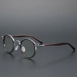 Cubojue Round Reading Glasses Male Women Anti Blue Light 0 150 200 250 Clear Eyeglasses Frame Men 45mm Narrow Nerd Spectacles 240514