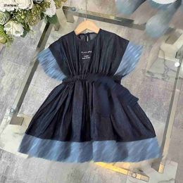 Top girls dresses girl skirt Size 110-160 CM kids designer clothes Princess dress Embroidered letters baby frock 24Mar
