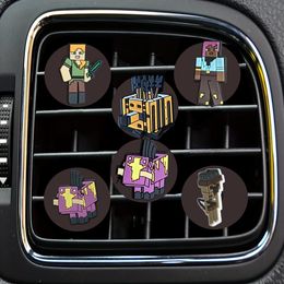Safety Belts Accessories New World Cartoon Car Air Vent Clip Clips Freshener Square Head Outlet Per Conditioner Drop Delivery Otizr