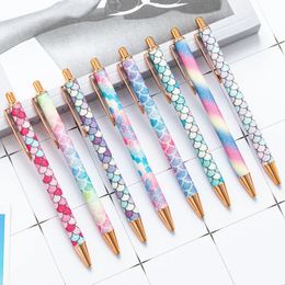 1 Piece Ballpoint Pen Fish Patterns Luxury Cute Wedding Metal Stationery School Office Supply High Quality Pens 240511