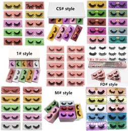 3D Mink Eyelashes 5D 6D Eyelashes False Eyelashes 6 Style Eye lash Extension Full Strip Eye Lashes By chemical fiber 2683645