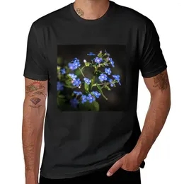 Men's Polos Forget-me-not T-Shirt Oversizeds Sports Fans Big And Tall T Shirts For Men