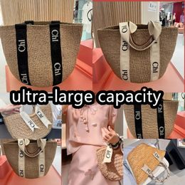 Classic Luxury Woody Bucket Bag Womens Colour Shopping Designer The Tote Bags Straw Crossbody Shoulder Handbag Waterproof Basket Luxurys Girl Briefcase