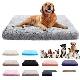 Kennels Pens Dog Bed Mats Vip Washable Large Sofa Portable Pet Kennel Fleece P House Fl Size Sleep Protector Product Drop Delivery Dhjfd