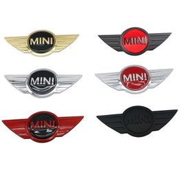 Car Stickers 3D Metal Car Rear Front Hood Replacement Emblem Badge Decoration For Mini Cooper JCW F55 F56 R55 R56 R60 F60 Accessories T240513